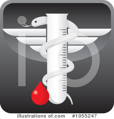 Royalty-Free (RF) Caduceus Clipart Illustration by Any Vector - Stock Sample #1055247