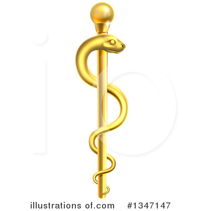 Royalty-Free (RF) Caduceus Clipart Illustration by AtStockIllustration - Stock Sample #1347147