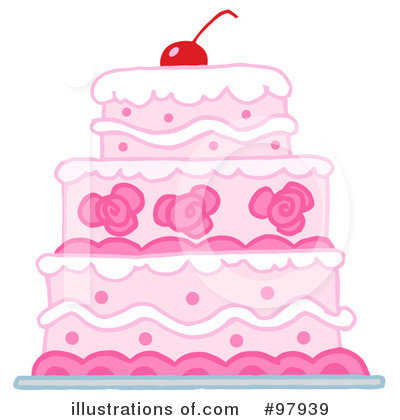 Royalty-Free (RF) Cake Clipart Illustration by Hit Toon - Stock Sample #97939