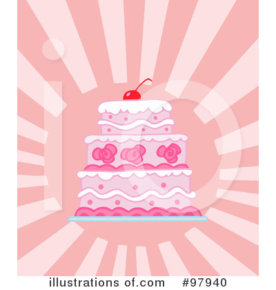 Royalty-Free (RF) Cake Clipart Illustration by Hit Toon - Stock Sample #97940