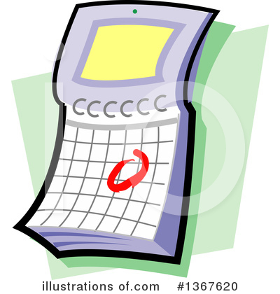 Calendar Clipart #1367620 by Clip Art Mascots