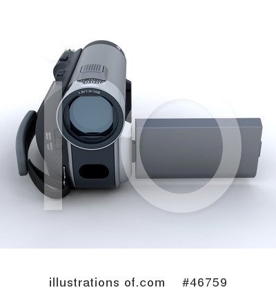 Royalty-Free (RF) Camcorder Clipart Illustration by KJ Pargeter - Stock Sample #46759