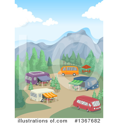 Royalty-Free (RF) Camping Clipart Illustration by BNP Design Studio - Stock Sample #1367682