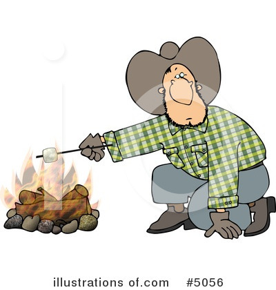 Royalty-Free (RF) Camping Clipart Illustration by djart - Stock Sample #5056