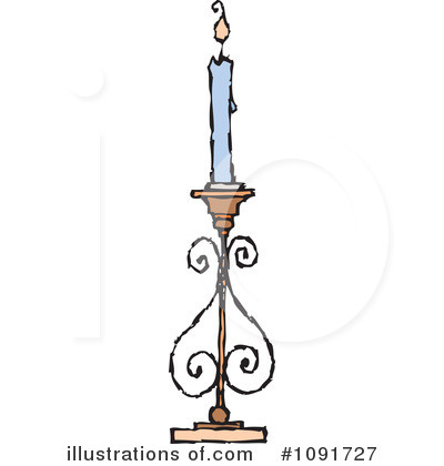 Candle Clipart #1091727 by Steve Klinkel