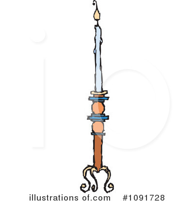 Candle Clipart #1091728 by Steve Klinkel