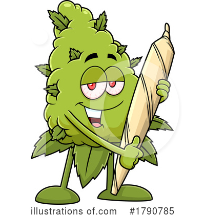 Royalty-Free (RF) Cannabis Clipart Illustration by Hit Toon - Stock Sample #1790785