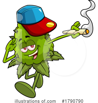 Royalty-Free (RF) Cannabis Clipart Illustration by Hit Toon - Stock Sample #1790790