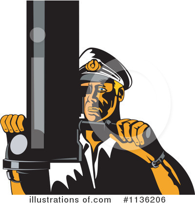 Royalty-Free (RF) Captain Clipart Illustration by patrimonio - Stock Sample #1136206