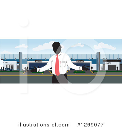 Royalty-Free (RF) Car Salesman Clipart Illustration by David Rey - Stock Sample #1269077