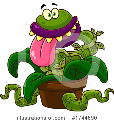 Carnivorous Plant Clipart #1744690 by Hit Toon