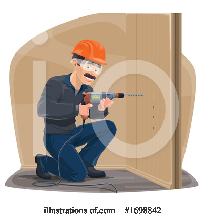 Royalty-Free (RF) Carpenter Clipart Illustration by Vector Tradition SM - Stock Sample #1698842
