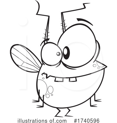 House Fly Clipart #1740596 by toonaday