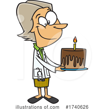 Birthday Cake Clipart #1740626 by toonaday