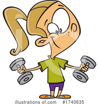 Dumbbells Clipart #1740635 by toonaday