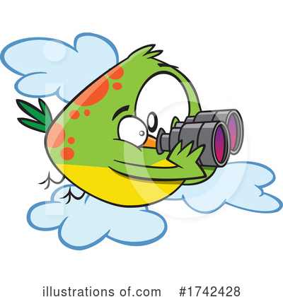Bird Watching Clipart #1742428 by toonaday