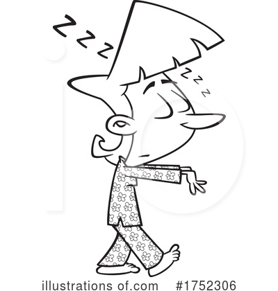 Sleeping Clipart #1752306 by toonaday