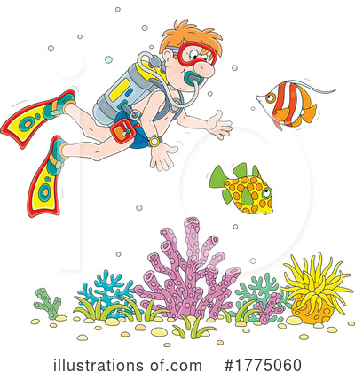 Diving Clipart #1775060 by Alex Bannykh