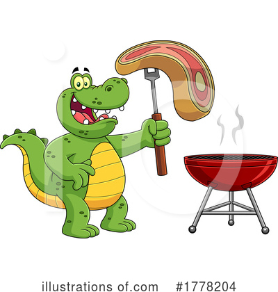 Alligator Clipart #1778204 by Hit Toon