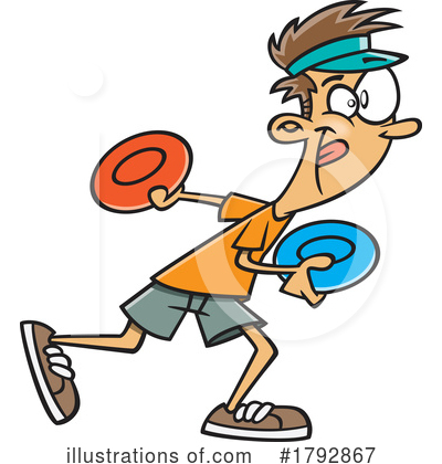 Frisbee Clipart #1792867 by toonaday