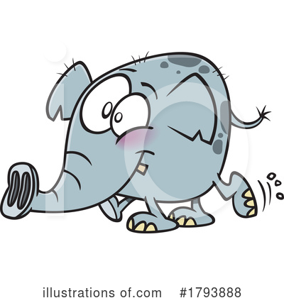 Elephants Clipart #1793888 by toonaday
