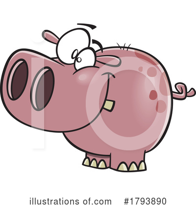 Hippos Clipart #1793890 by toonaday