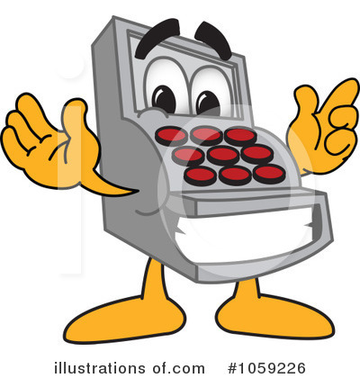Royalty-Free (RF) Cash Register Clipart Illustration by Mascot Junction - Stock Sample #1059226