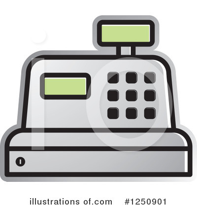 Royalty-Free (RF) Cash Register Clipart Illustration by Lal Perera - Stock Sample #1250901