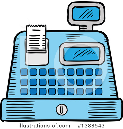 Royalty-Free (RF) Cash Register Clipart Illustration by Vector Tradition SM - Stock Sample #1388543