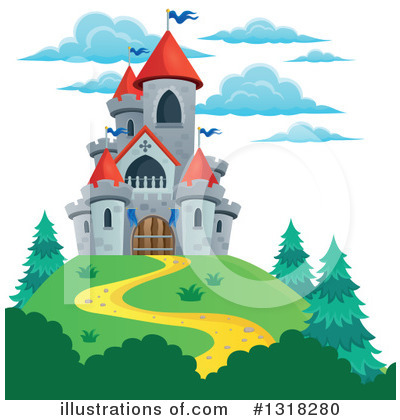 Royalty-Free (RF) Castle Clipart Illustration by visekart - Stock Sample #1318280
