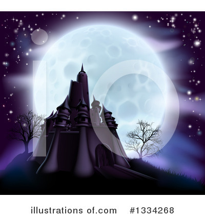 Full Moon Clipart #1334268 by AtStockIllustration