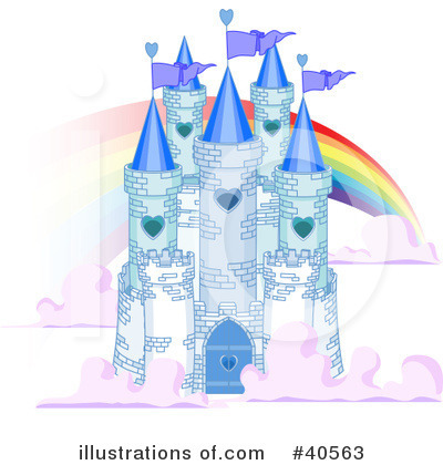 Royalty-Free (RF) Castle Clipart Illustration by Pushkin - Stock Sample #40563