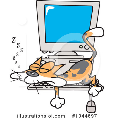 Royalty-Free (RF) Cat Clipart Illustration by toonaday - Stock Sample #1044697