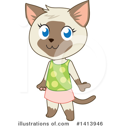 Cat Clipart #1413946 by Rosie Piter