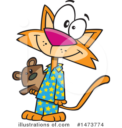 Royalty-Free (RF) Cat Clipart Illustration by toonaday - Stock Sample #1473774