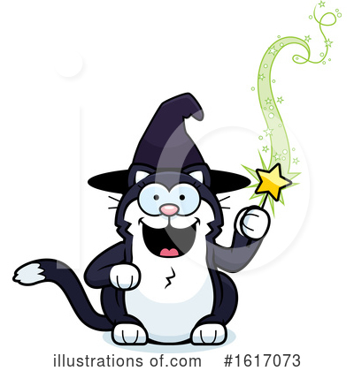 Witch Cat Clipart #1617073 by Cory Thoman