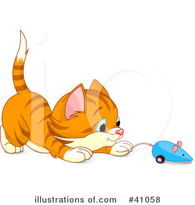 Royalty-Free (RF) Cat Clipart Illustration by Pushkin - Stock Sample #41058