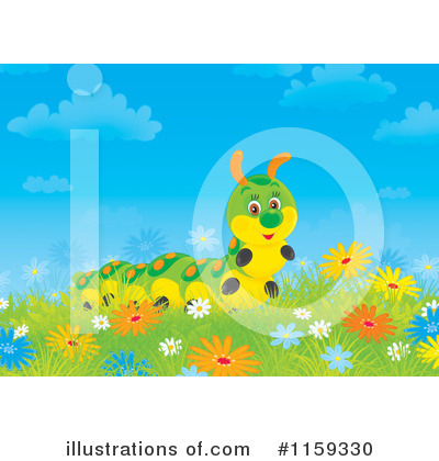 Royalty-Free (RF) Caterpillar Clipart Illustration by Alex Bannykh - Stock Sample #1159330