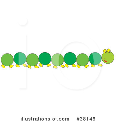 Royalty-Free (RF) Caterpillar Clipart Illustration by Alex Bannykh - Stock Sample #38146