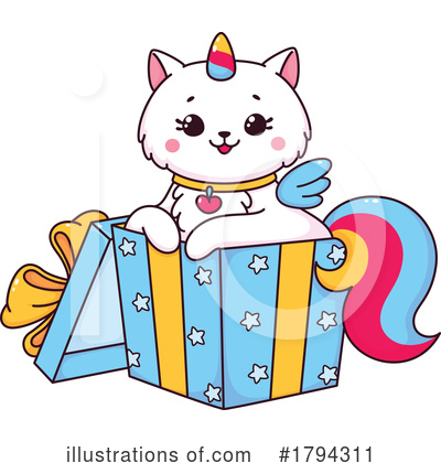 Royalty-Free (RF) Caticorn Clipart Illustration by Vector Tradition SM - Stock Sample #1794311