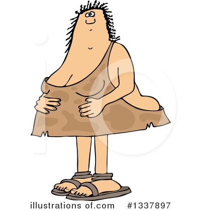 Royalty-Free (RF) Cave Woman Clipart Illustration by djart - Stock Sample #1337897