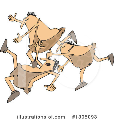 Royalty-Free (RF) Caveman Clipart Illustration by djart - Stock Sample #1305093