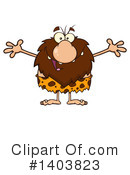 Caveman Clipart #1403823 by Hit Toon