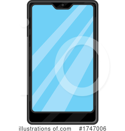 Cellphone Clipart #1747006 by Hit Toon
