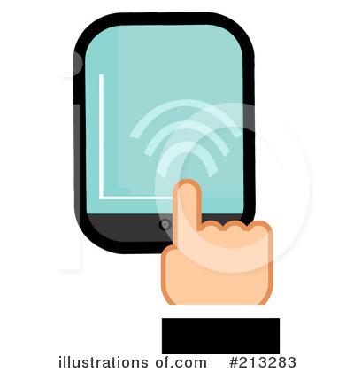 Touch Screen Clipart #213283 by Hit Toon