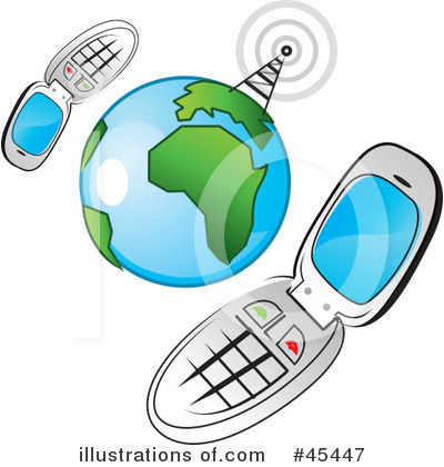 Cell Phone Clipart #45447 by TA Images