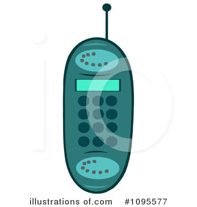 Cell Phone Clipart #1095577 by Hit Toon