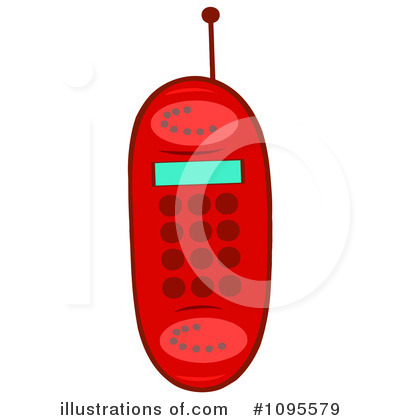 Cellphone Clipart #1095579 by Hit Toon