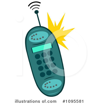 Cellphone Clipart #1095581 by Hit Toon