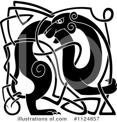 Celtic Dog Clipart #1124857 by Vector Tradition SM